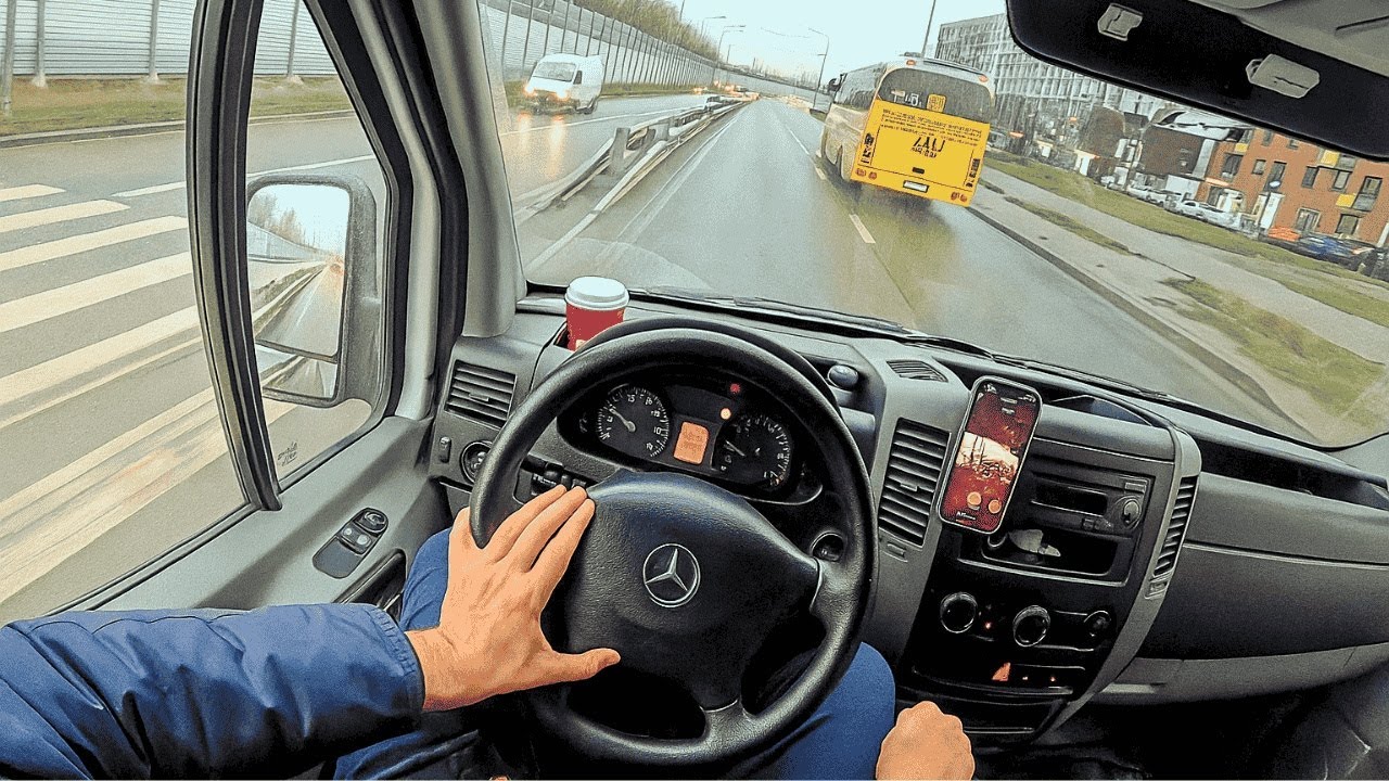 2007 Mercedes-Benz Sprinter 316 CDI Custom VAN — Sound, Interior & Exterior POV Drive