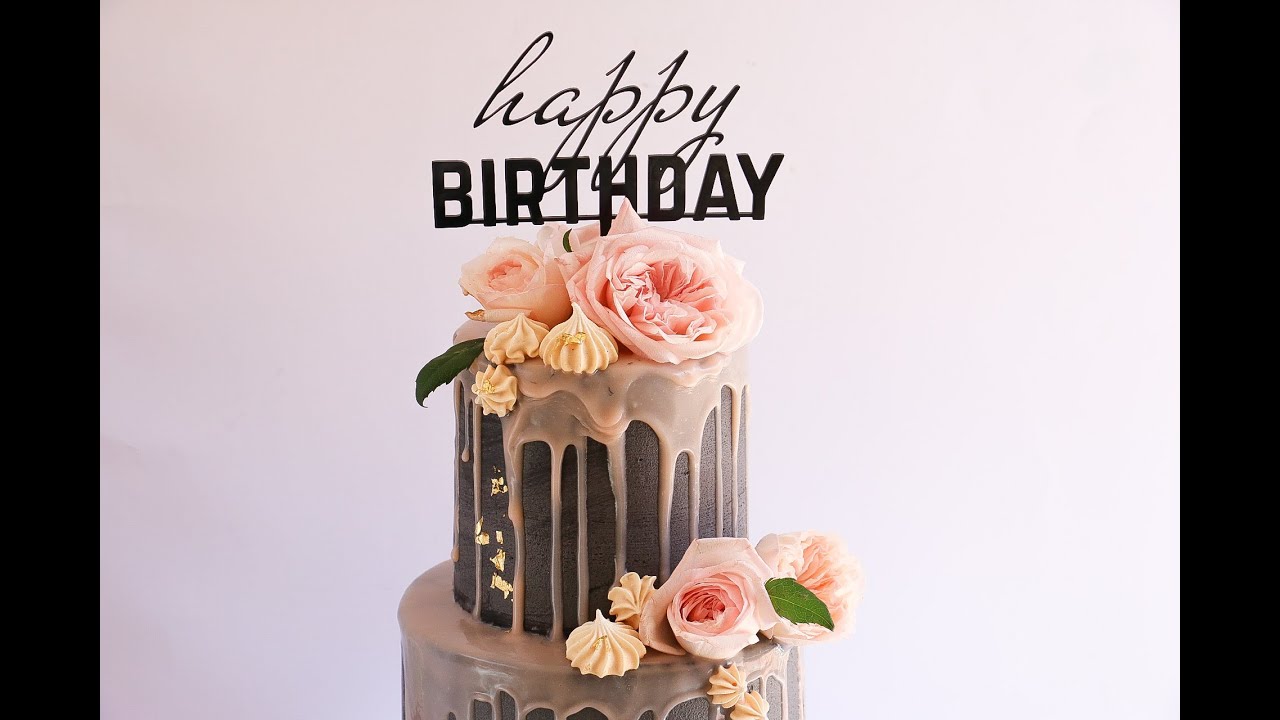 Extra Tall Two Tier Drip Cake- Rosie's Dessert Spot