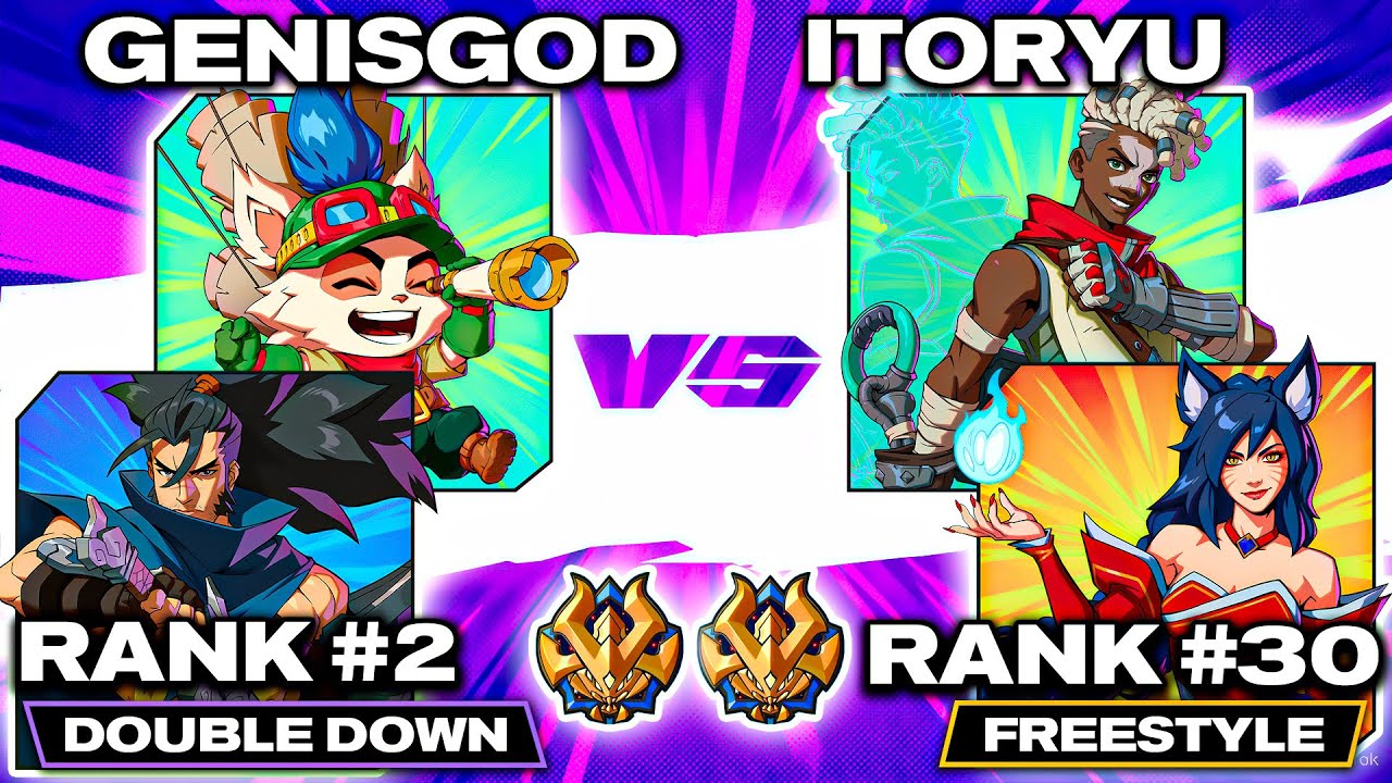 2XKO ▰ GenisGod (#2) 🌪🍄 Yasuo/Teemo vs Itoryu (#30) 🦊⏳ Ahri/Ekko ▰ Pro Level Replays