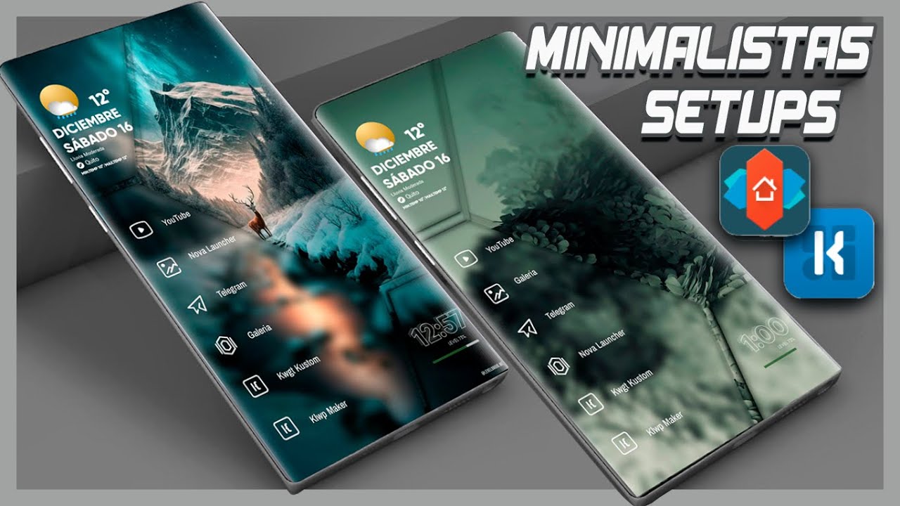 🎅🏻COMO PERSONALIZAR mi Celular Android - SETUP ELEGANTE Y MINIMALISTA con Nova Launcher y KWGT 😎