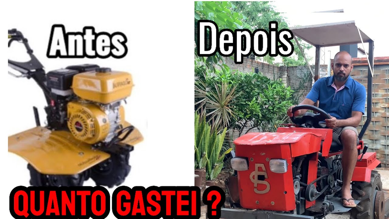 Quanto gastei para transformar o motocultivador em um trator quatro rodas!!