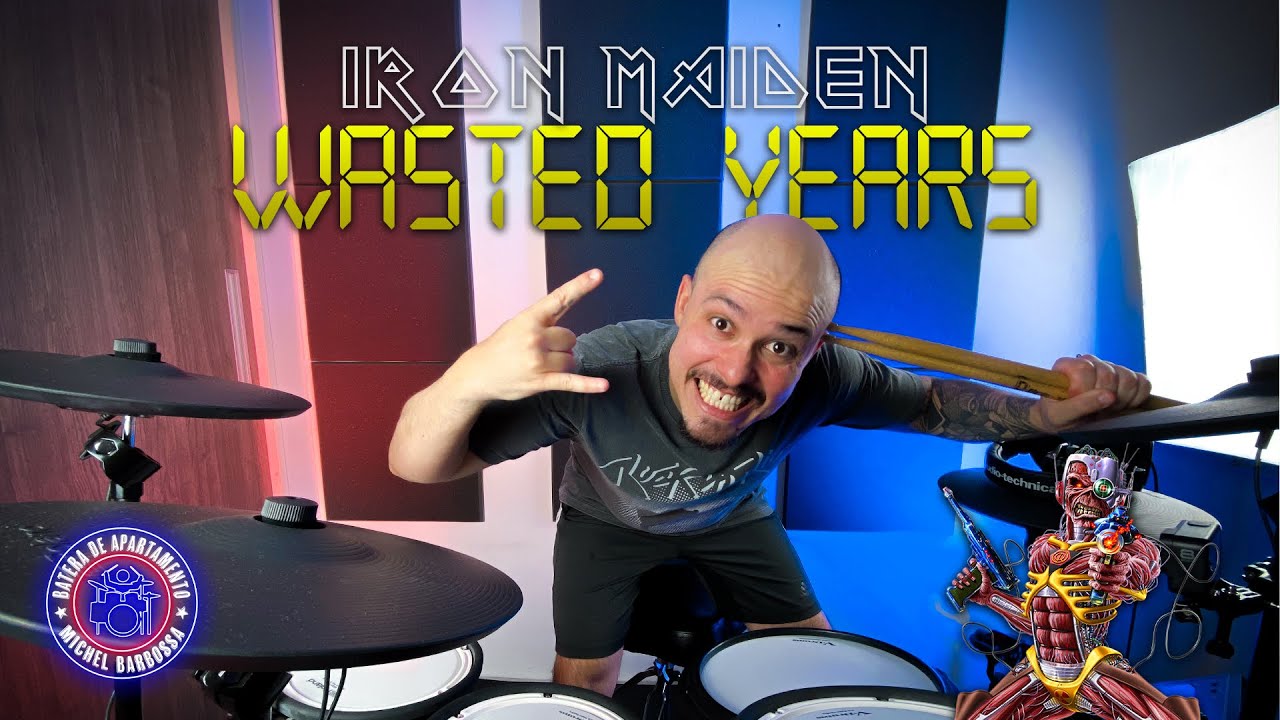 IRON MAIDEN - WASTED YEARS | BATERA DE APARTAMENTO | DRUM COVER