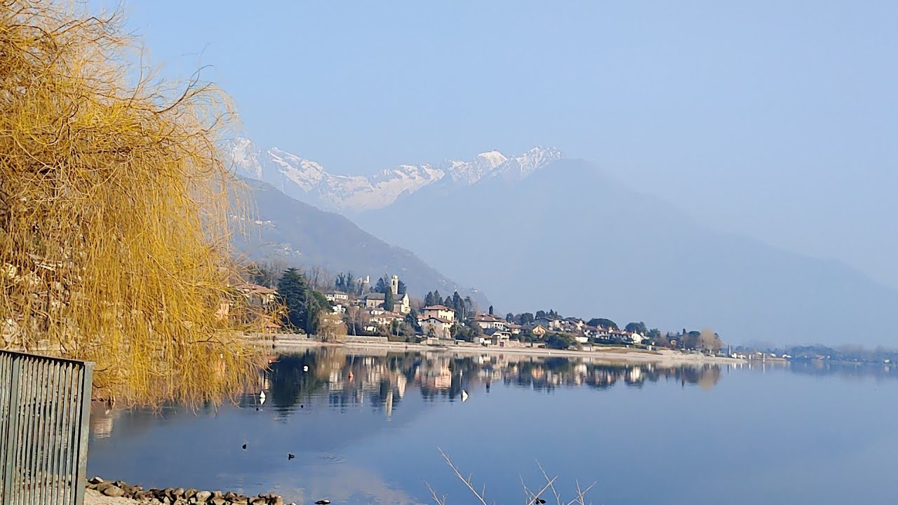 Winter hike - The winter beauty of Gera Lario , Lake of Como , Lombardy, Italy 2022❤️🇮🇹