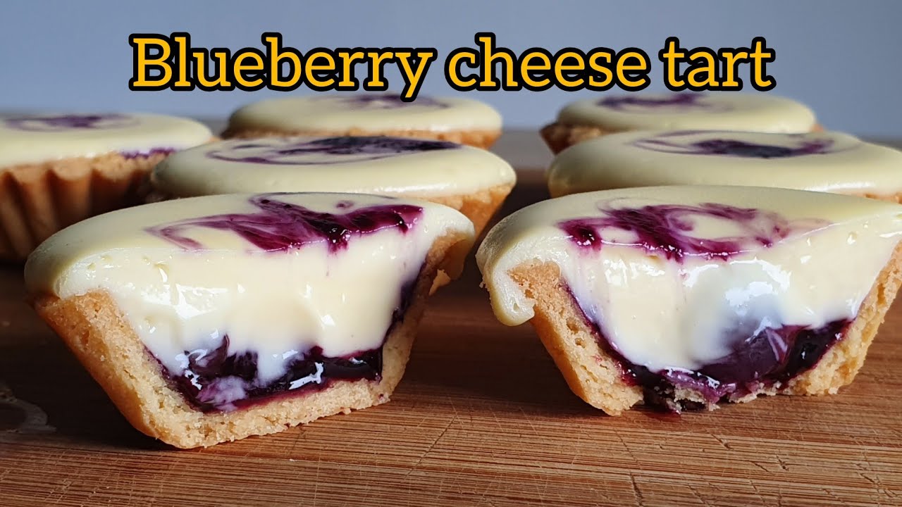 How to make Blueberry Cheese Tart | homemade blueberry cheese tart | cheese tart Recipe