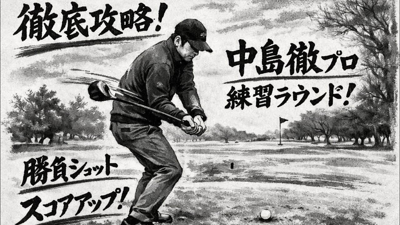 中島徹プロ【常総カントリー倶楽部】練習ラウンド