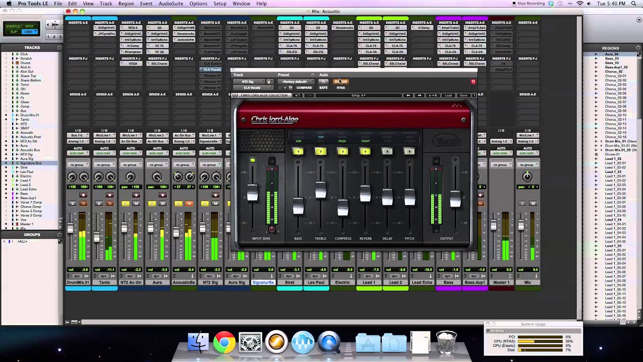 Mixing an Acoustic Guitar using Waves Signature Series Plug-ins