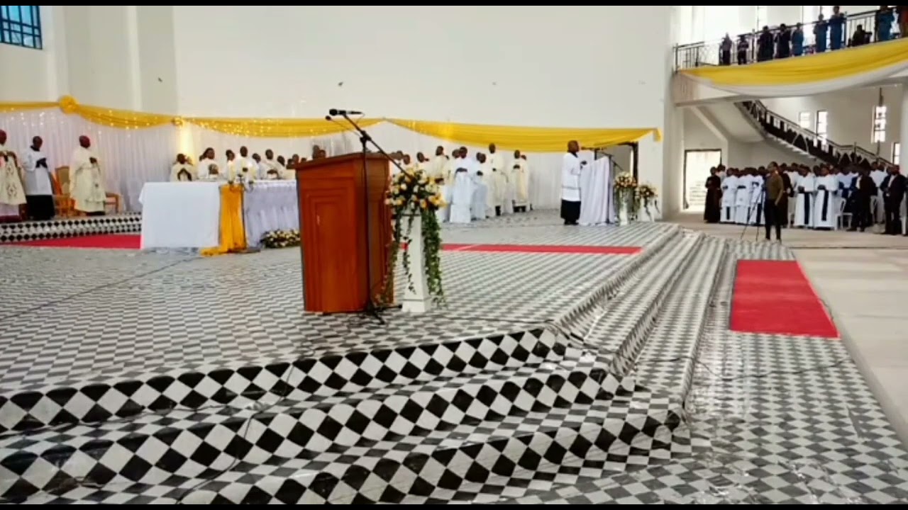 Holy mass Priestly ordination Arusha Catholic archdiocese Tanzania led by archbishop Isaac Amani