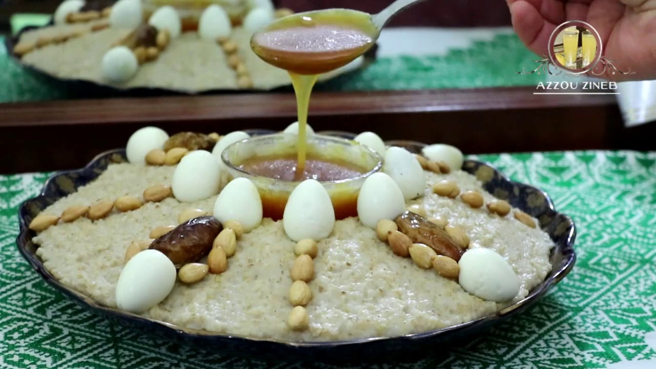 العصيدة  أو تاكلا  طبق شتوي بامتياز طبق تقليدي من التراث سنه أمازيغية  2970