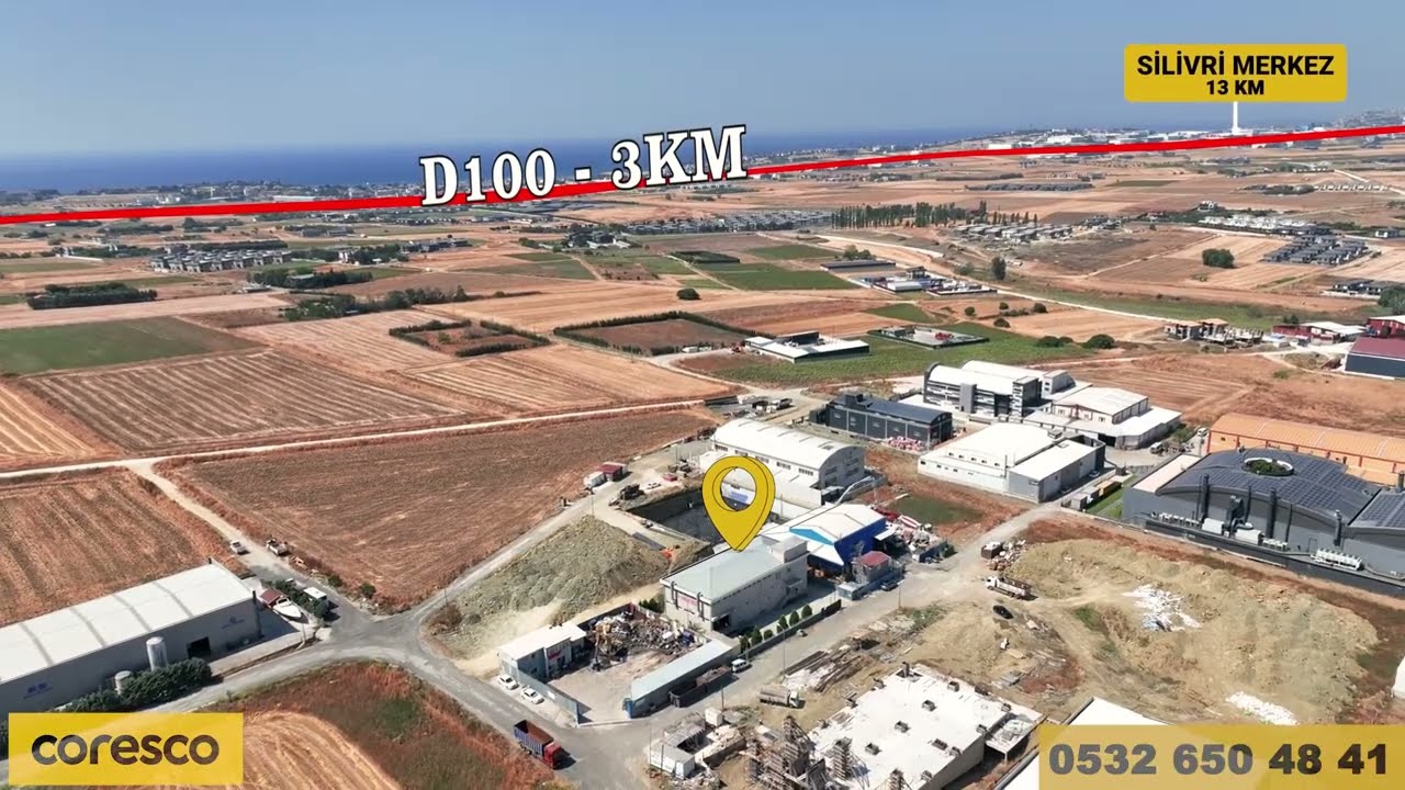 CORESCO'DAN SİLİVRİ SELİMPAŞA'DA SATILIK 1400 m2 İMALATHANE