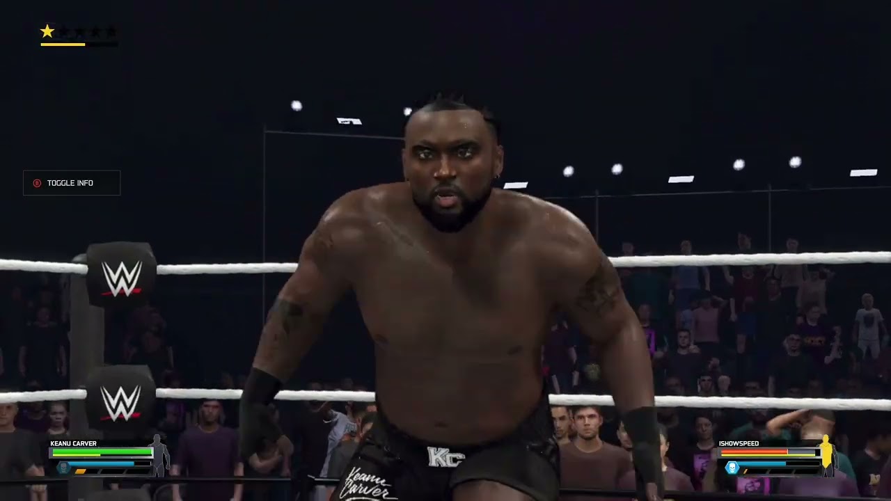 Киану Карвер против IShowSpeed ​​- WWE 2k25