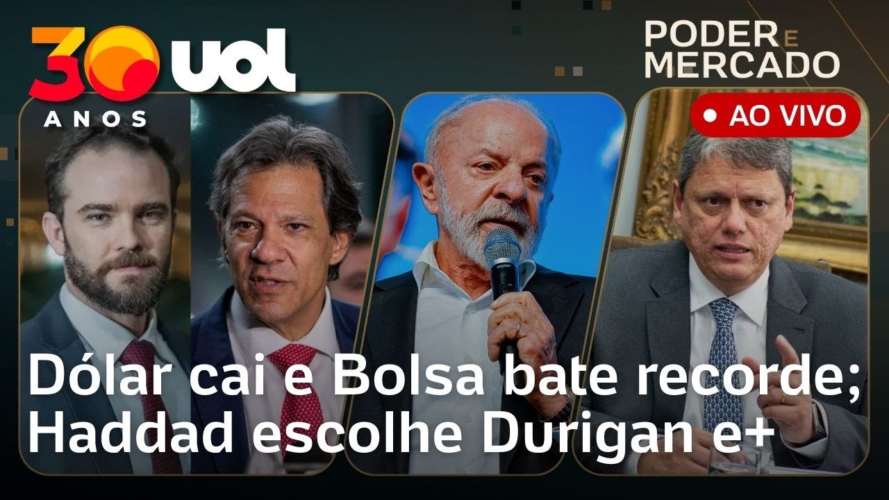 Haddad escolhe Durigan para Fazenda; dólar cai a R$ 5,20 e Bolsa bate recorde; racha na direita e+