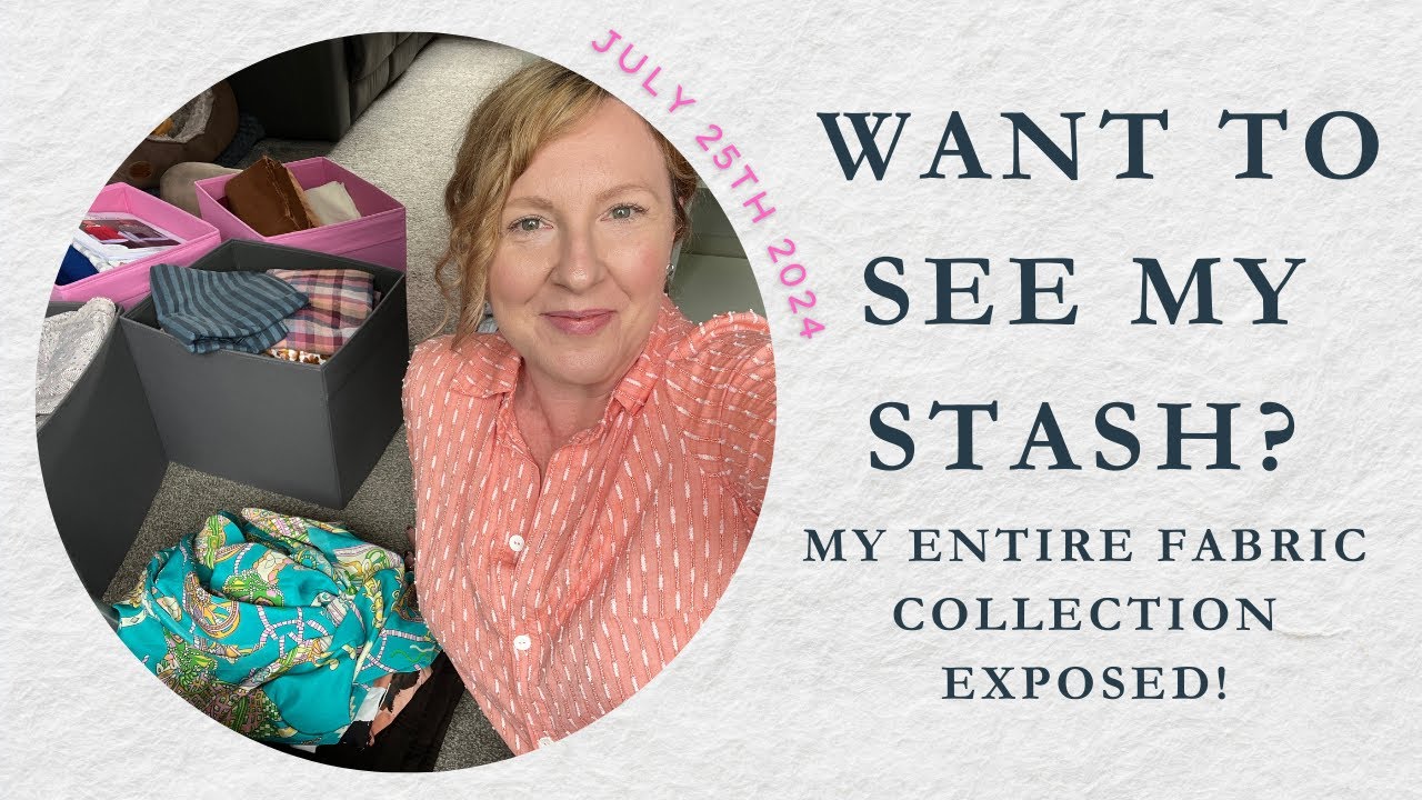 Want to see my entire fabric stash? How Much Fabric? EXPOSED! #dressmaking  #fabricstash #fridaysews