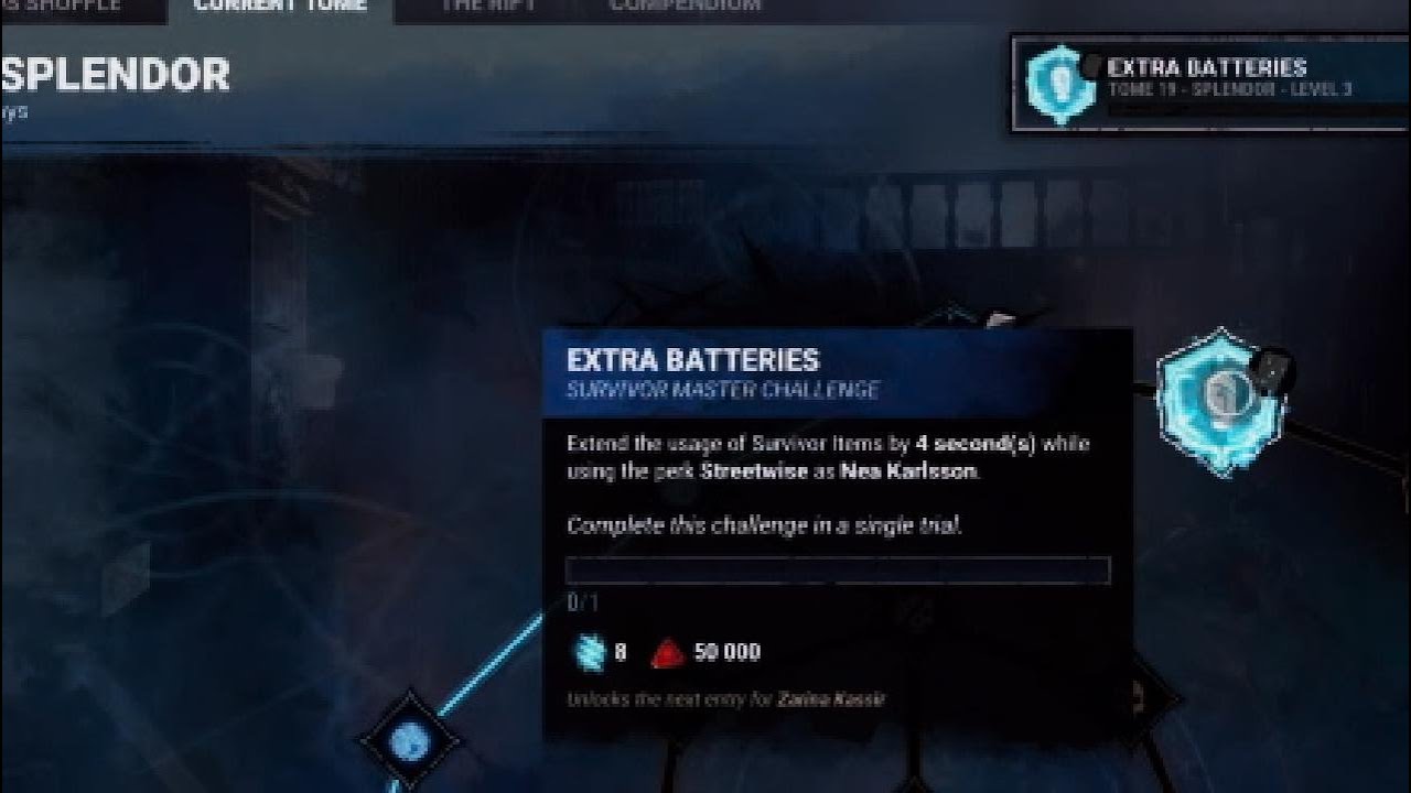 Extra Batteries - Tome 19 Survivor Challenge | Dead by Daylight