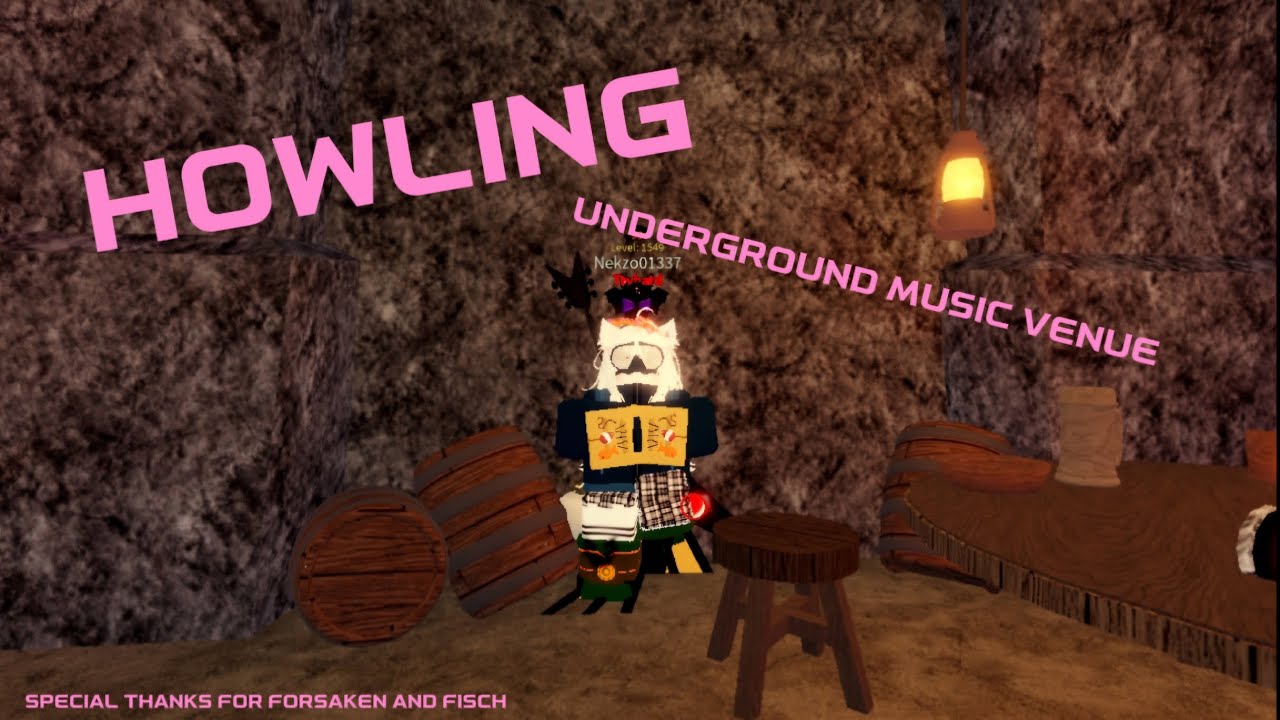 Howling (original by Asena & Androdedik) Underground Music Venue I Fisch #fisch #roblox #forsaken