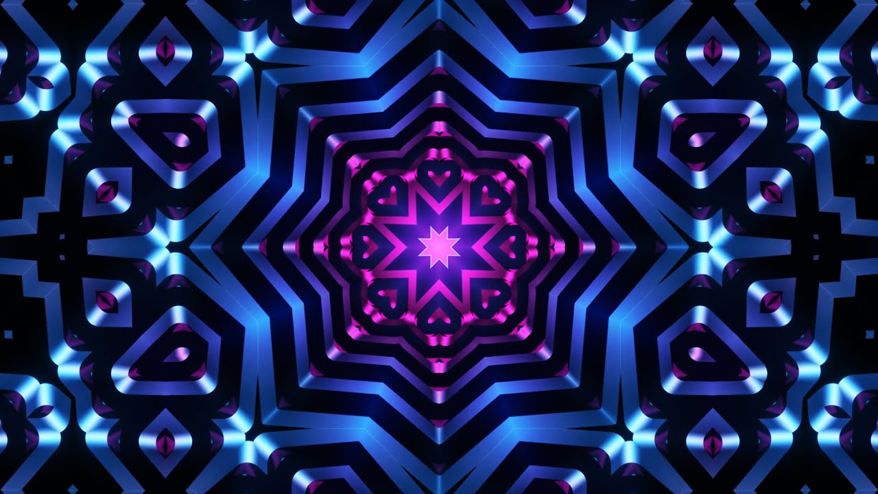 Motion Kaleidoscope VJ Loop | Seamless Loop Motion | Full HD | Animated Motion Background