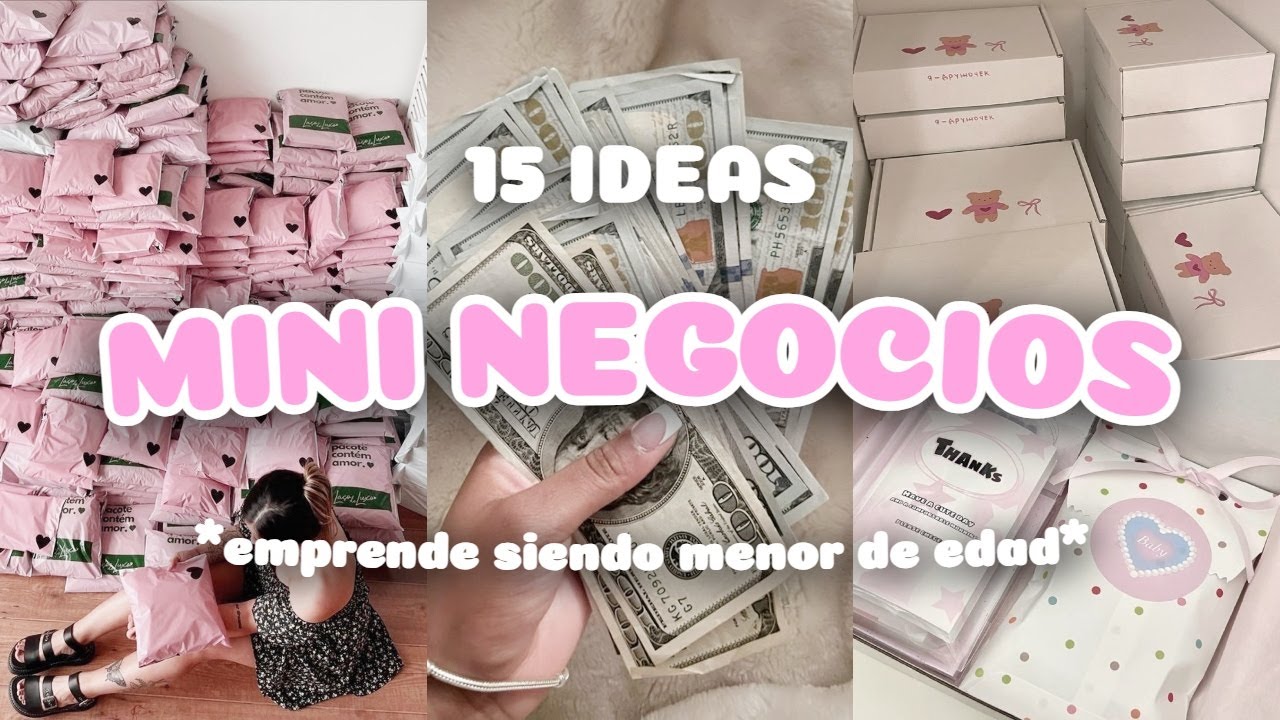 Mini EMPRENDIMIENTOS para ADOLESCENTES (comienza desde casa sin inversi&oacute;n) 💸🛍 | softly