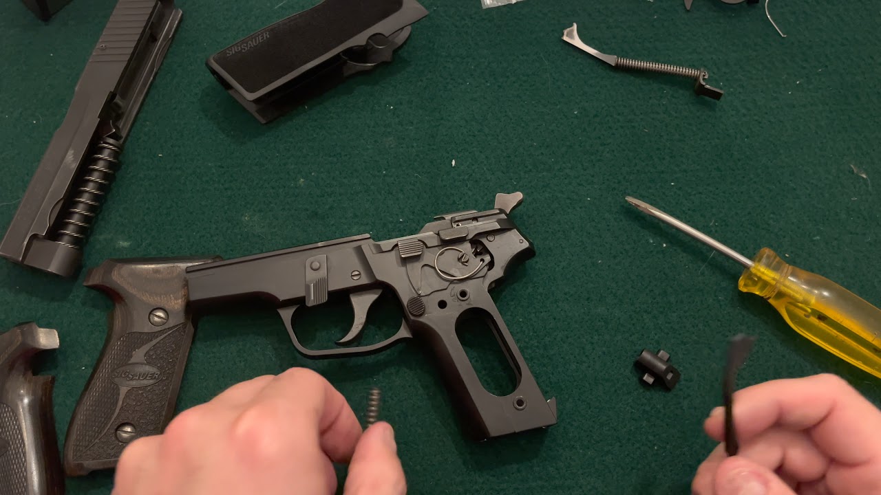 West German P228 Transformation #1 - Trigger Bar Spring, Main Spring, e2 Grips