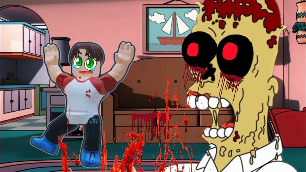 I joined a very scary The Simpsons horror game in Roblox ￼