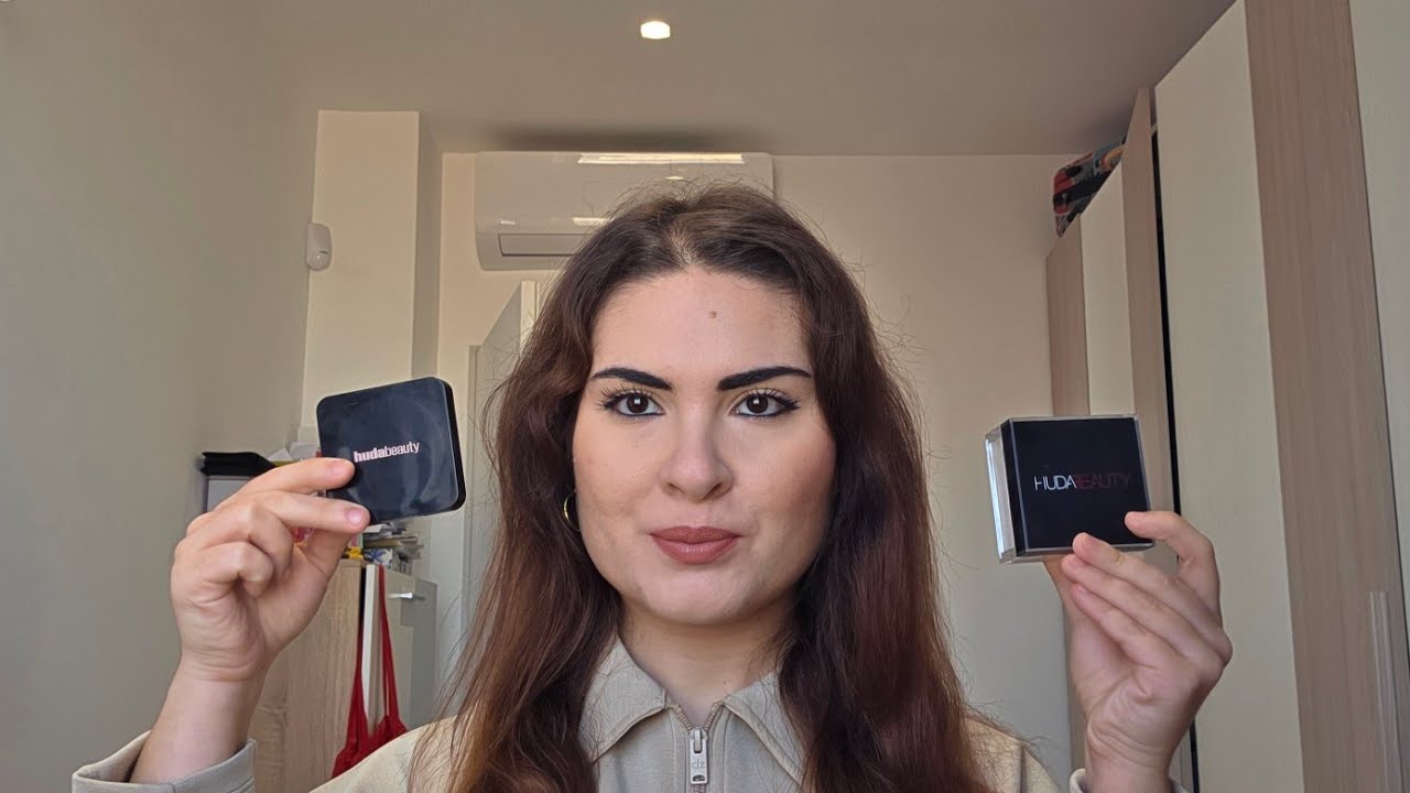 Cipria Huda Beauty compatta vs libera (guardate in hd)