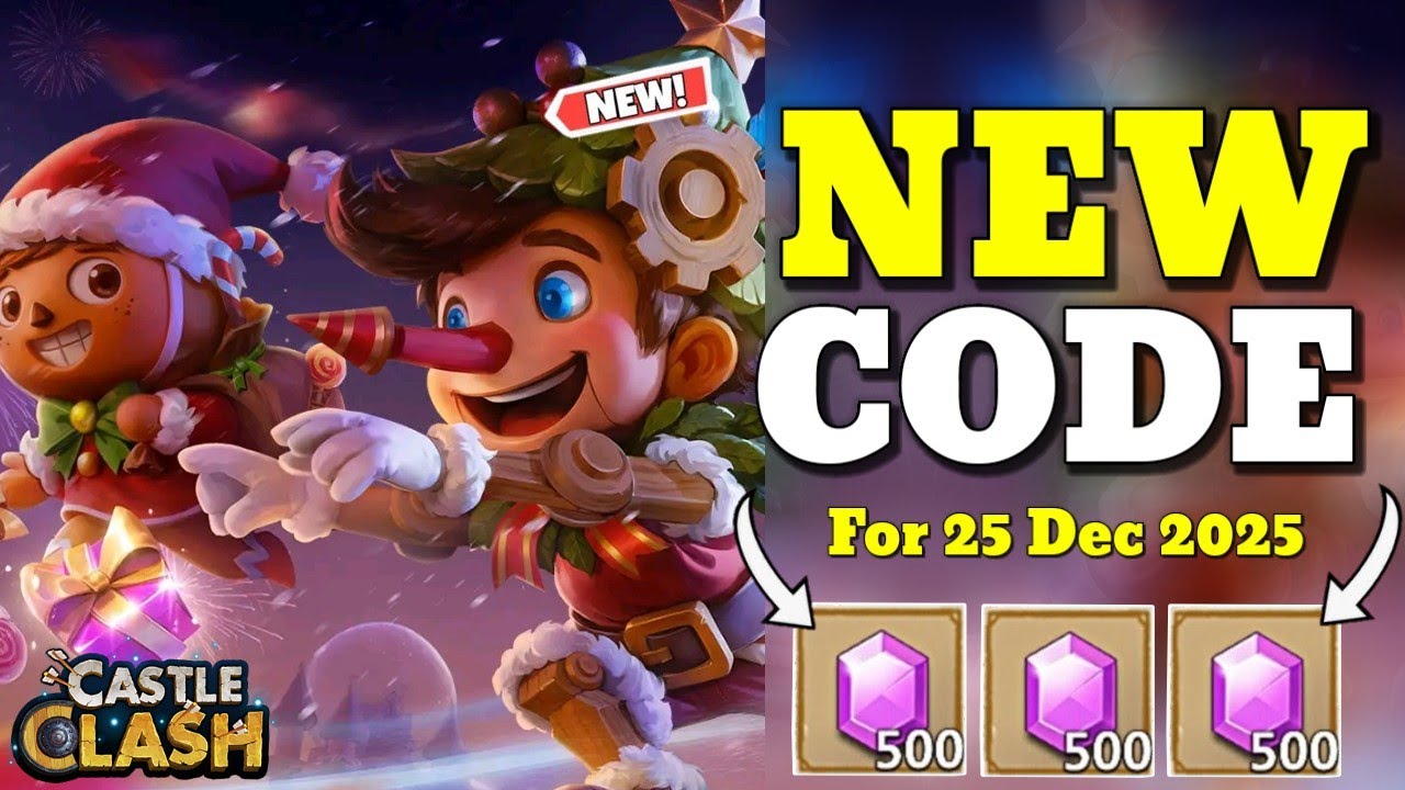 NEW CASTLE CLASH SECRET CODE 25 DECEMBER 2025 || CASTLE CLASH CODES 2025