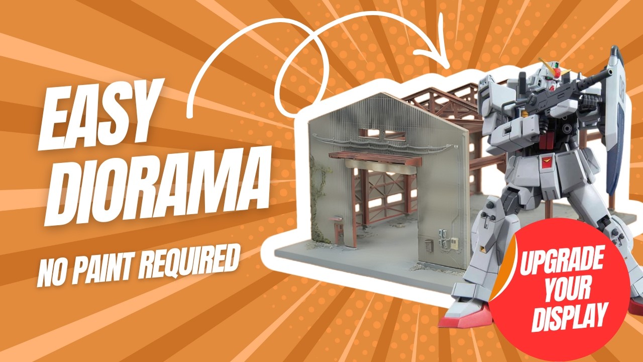 Tomytec DCM01 Destroyed Factory | The Easiest Gunpla Diorama Ever?