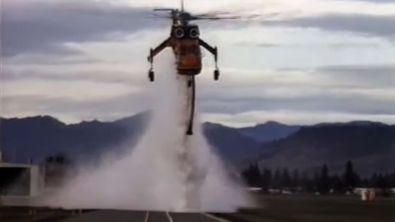 Erickson Firefighting with the S-64 Helitanker