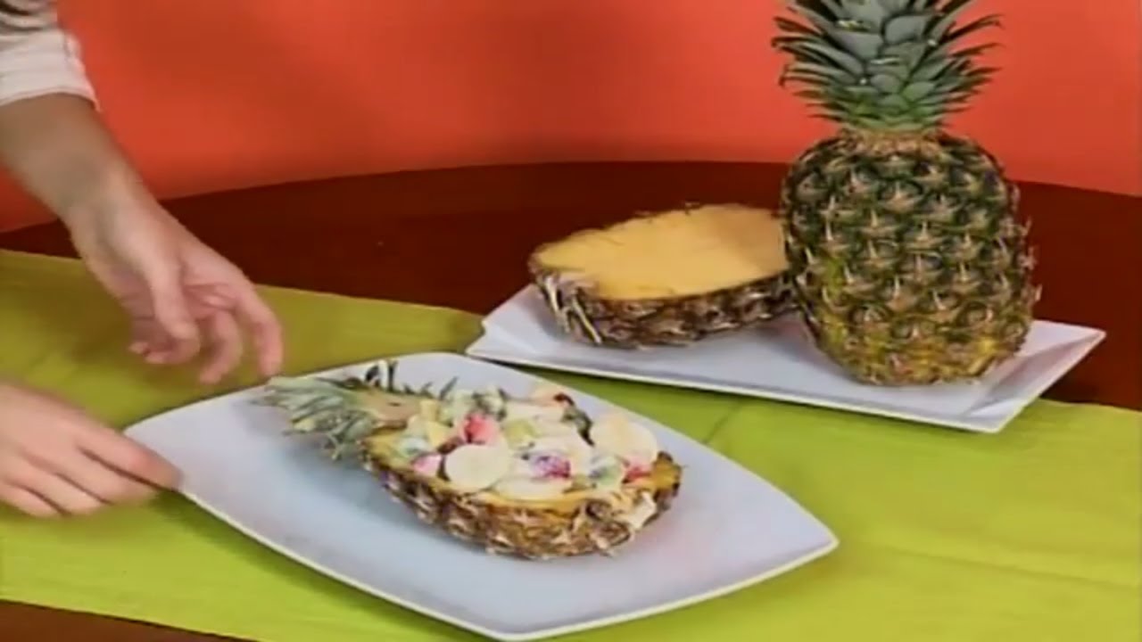 Piña rellena de fruta 👩‍🍳 ¡Come Bien!