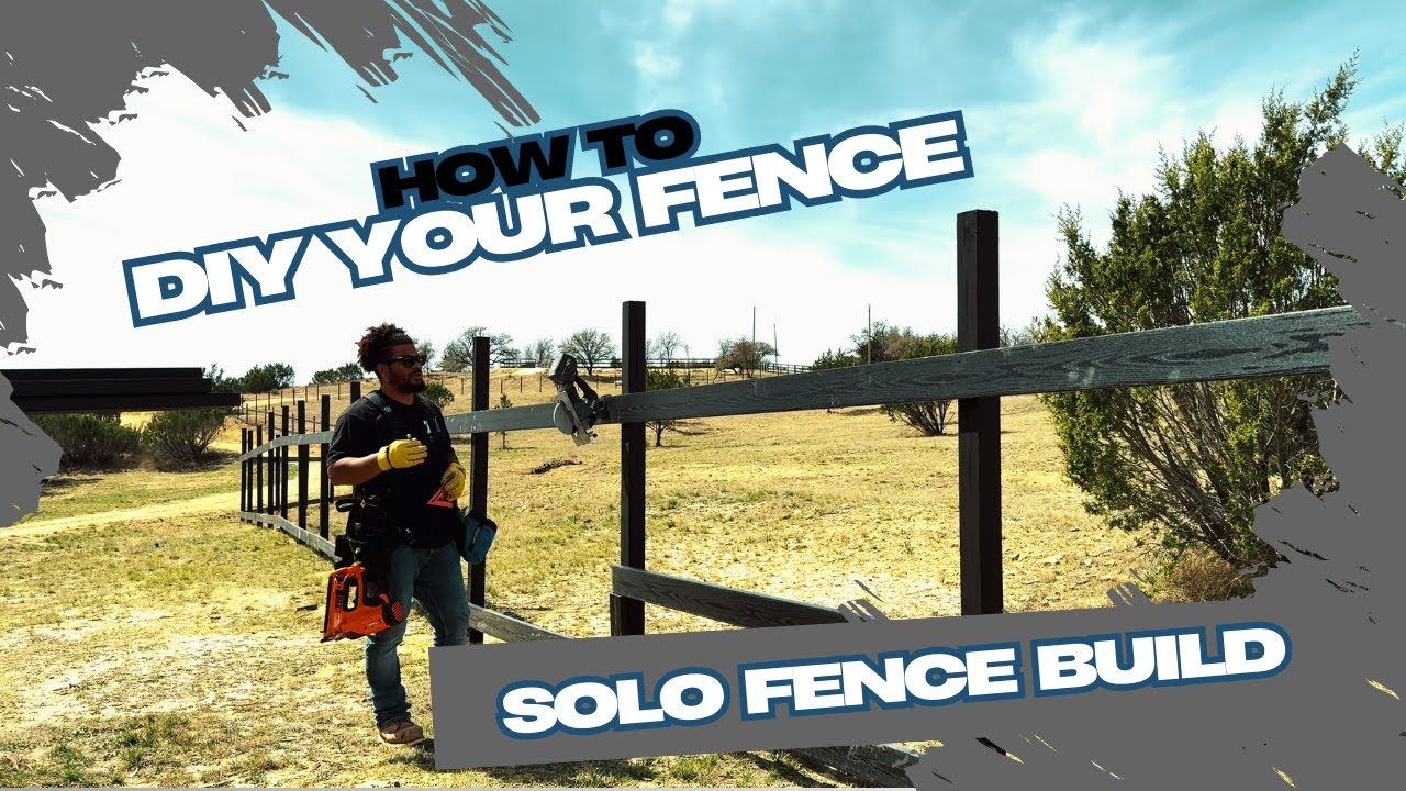 How to build ranch/privacy fence
