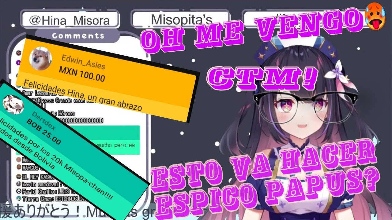Hina recibe donaciones de simps ( ꈍᴗꈍ) 【Hina misora vtuber que habla Espa&ntilde;ol】
