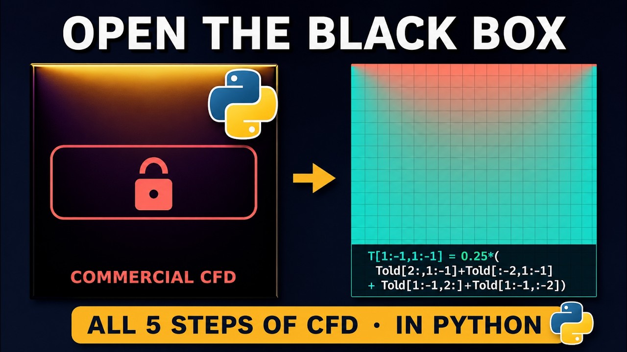 Every CFD Simulation Is Just 5 Steps &mdash; Here They Are in Python: No Black Box