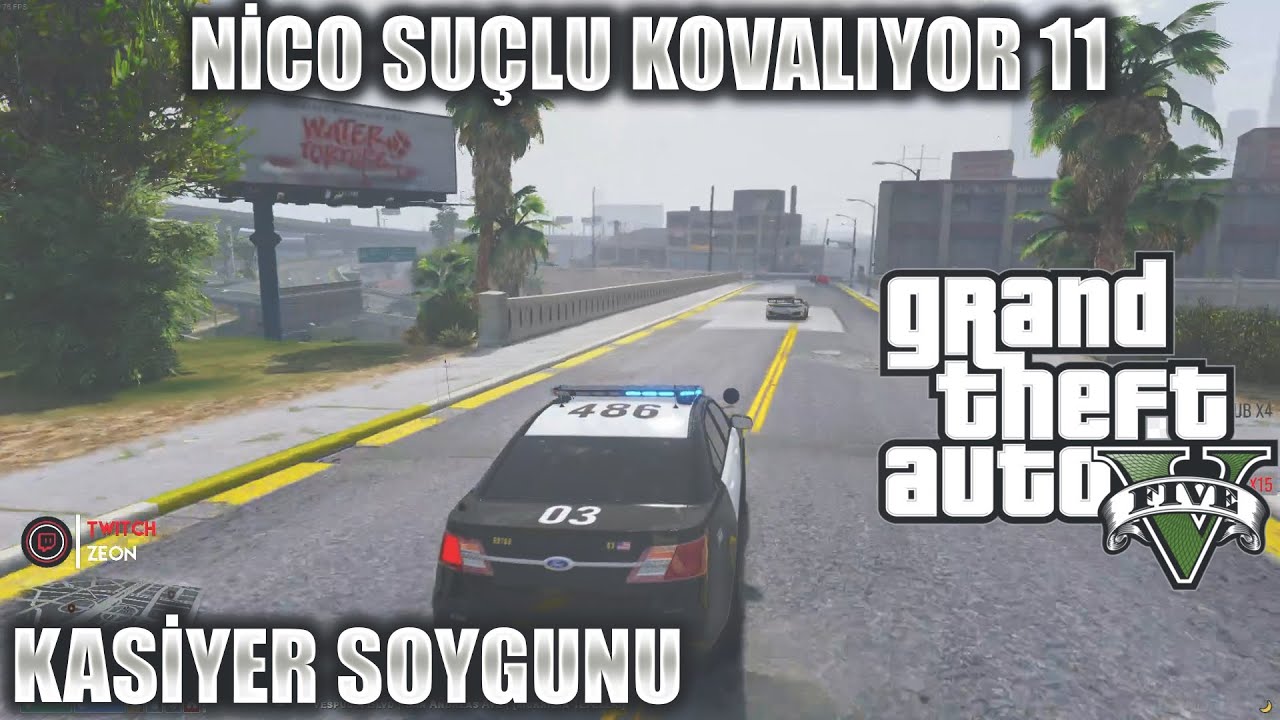 NİCO SU&Ccedil;LU KOVALIYOR 11 | KASİYER SOYGUNU | EDRP GTA V EFSANE KA&Ccedil;IŞ