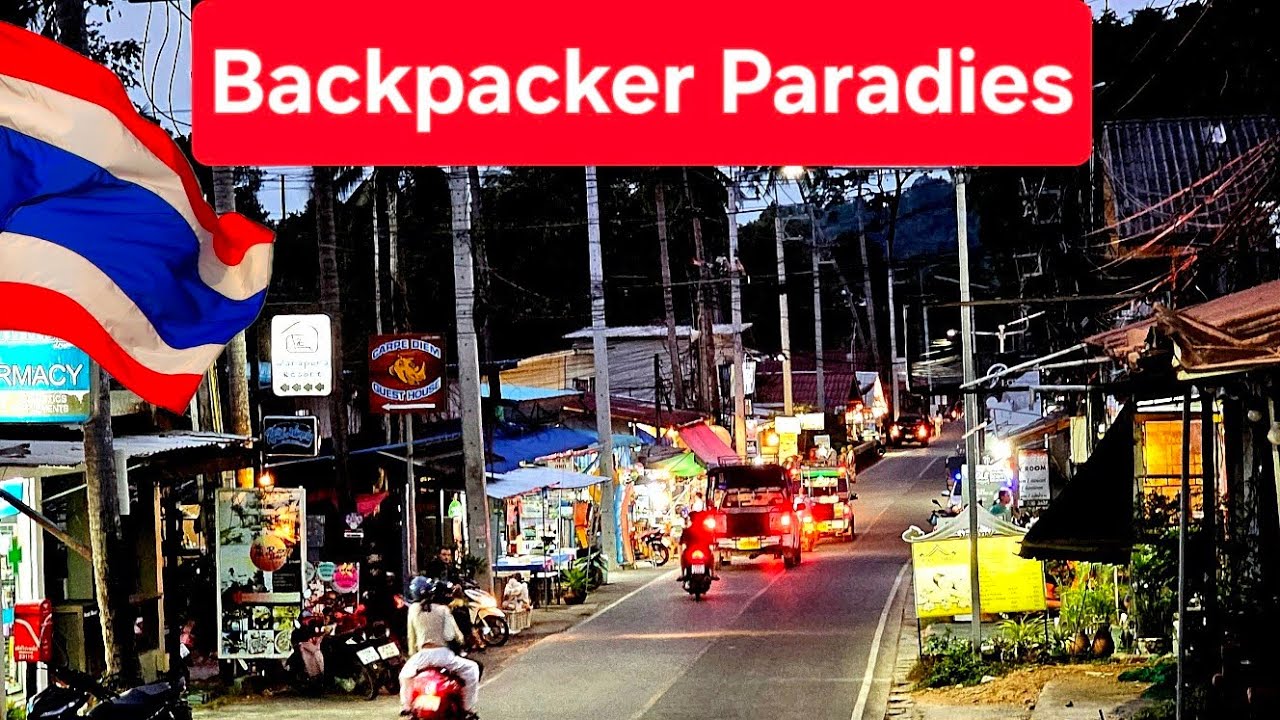Koh Chang Lonely Beach Complex Street View in Thailand