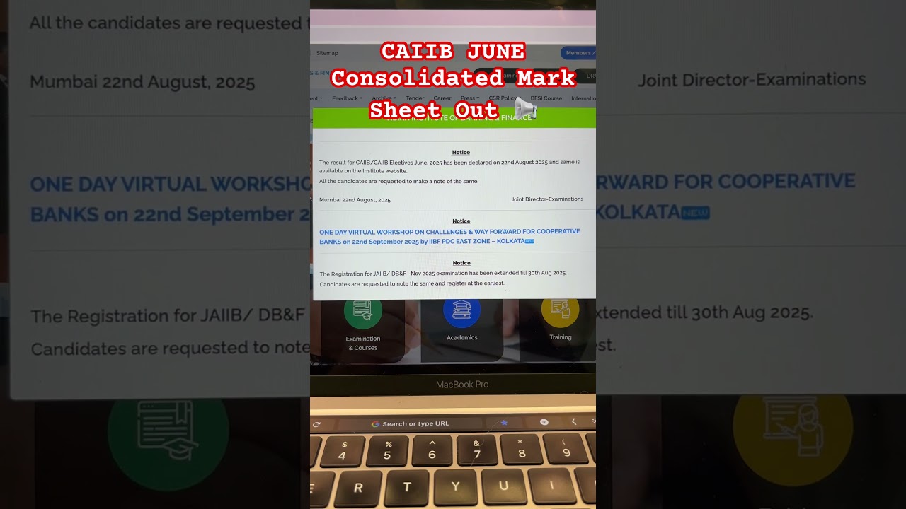 CAIIB June 2025 Results Out 🔥 