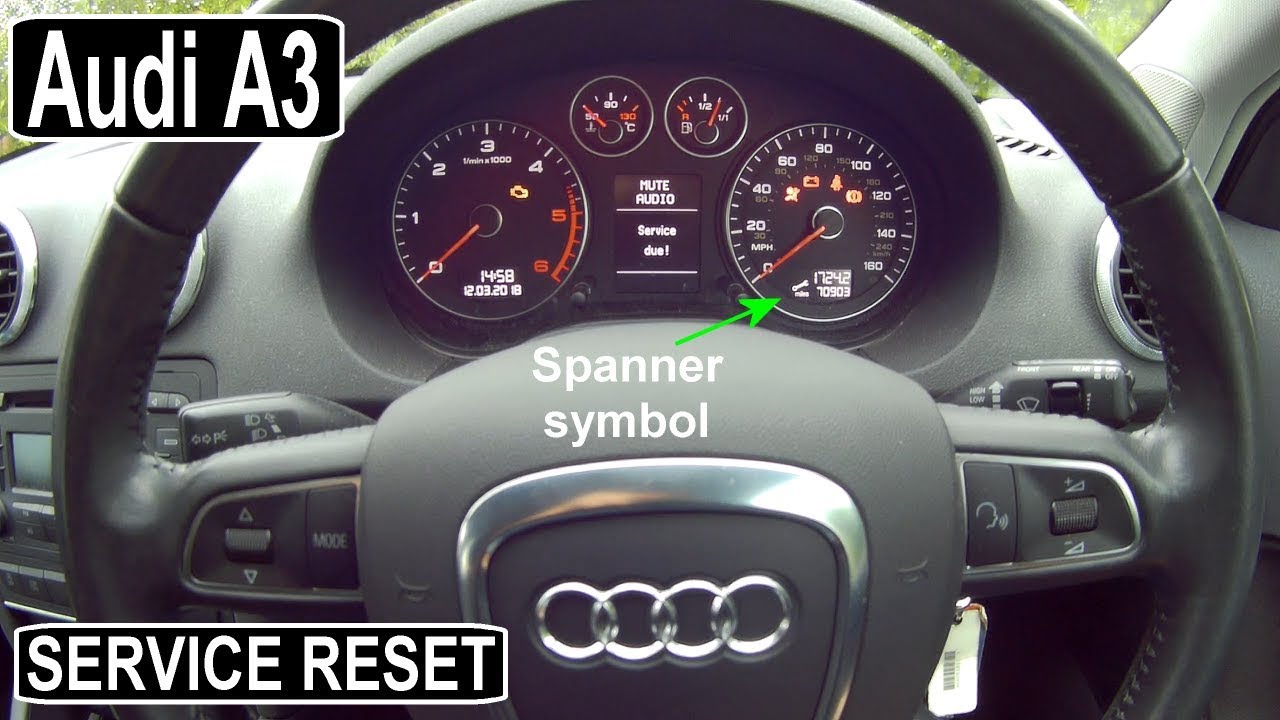 Audi A3 СБРОС ЛАМПЫ СЕРВИСА (масло)