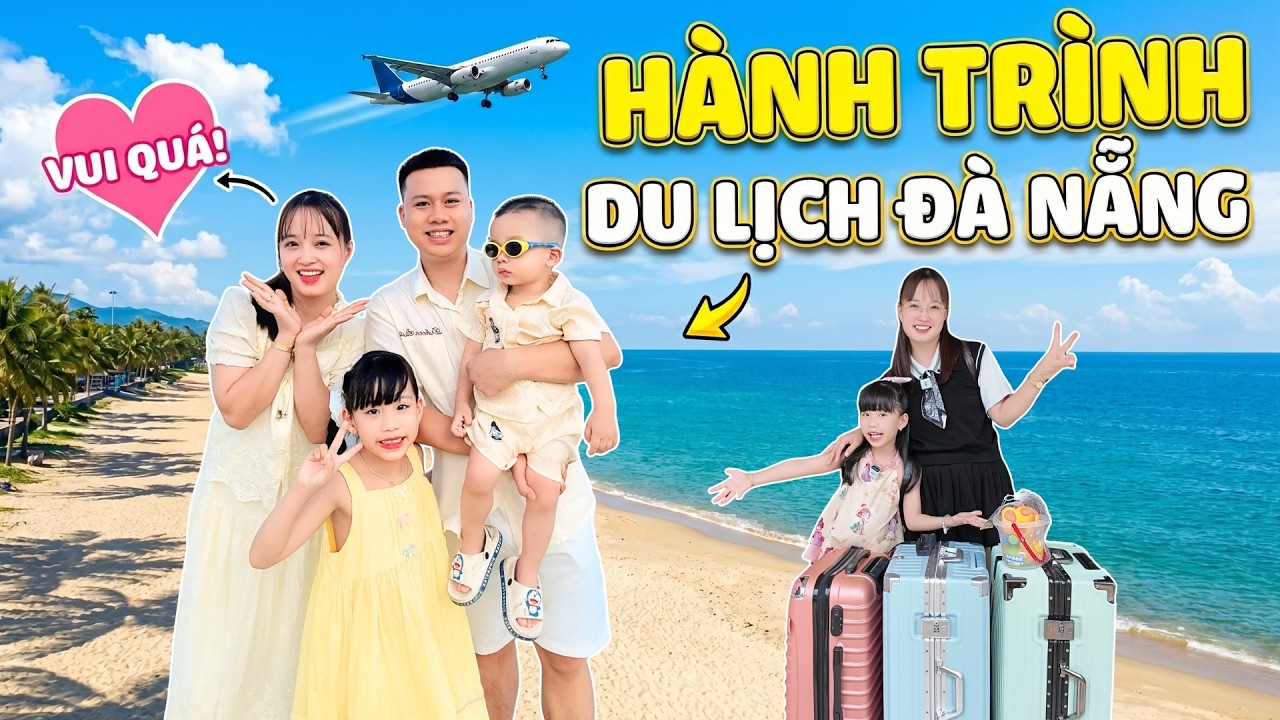 H&agrave;nh Tr&igrave;nh Gia Đ&igrave;nh MiMi Vượt 1000Km Đi Du Lịch Đ&agrave; Nẵng, Vừa Xuống S&acirc;n Bay Th&igrave;...