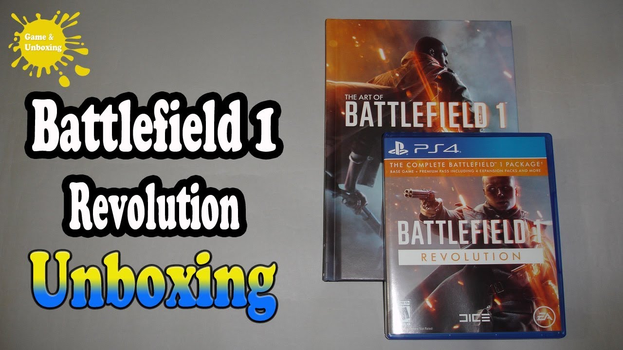 Battlefield 1 Revolution + The Art of Battlefield 1 PS4 Unboxing & Overview