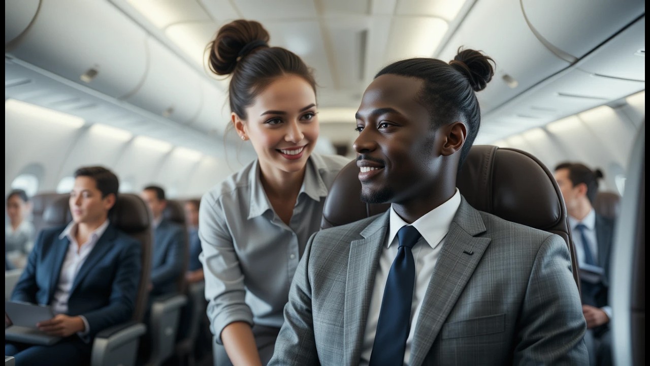 Flight Attendant Ridicules Black Passenger for Asking Aviation Questions, But His Shocking Identity