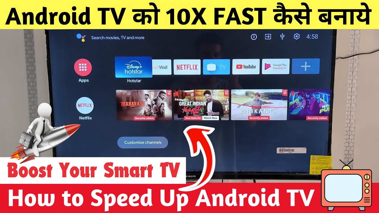 How To Speed Up Any Android TV 🚀 | Make Your Slow TV Faster in 60 Sec. | TV Hang Problem Solved