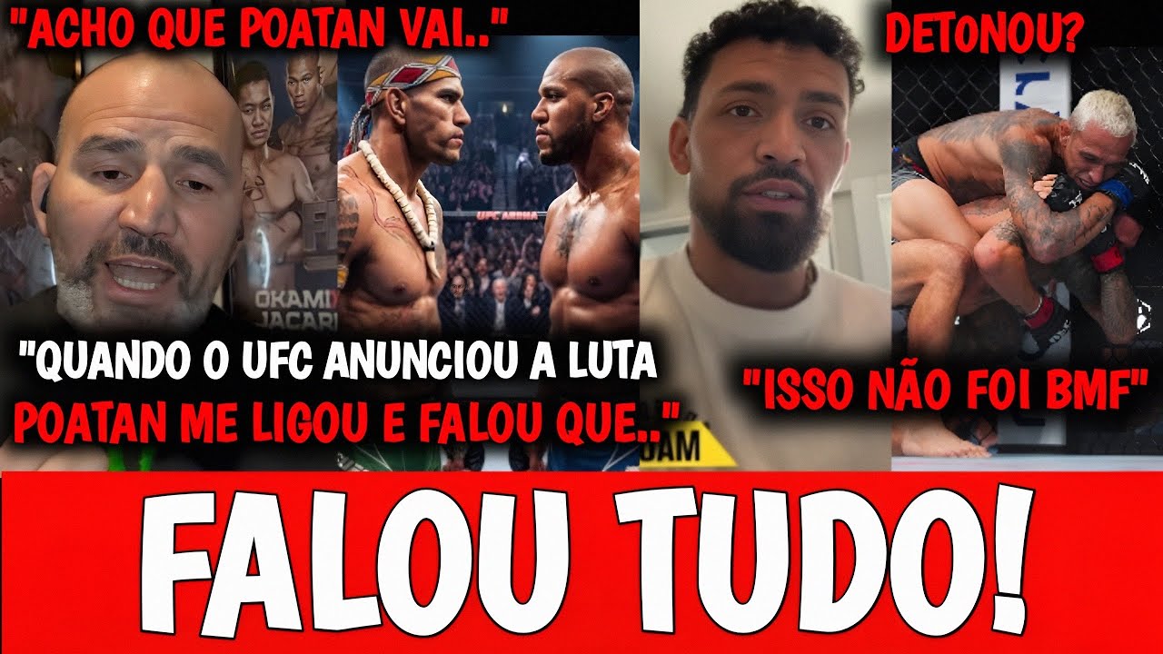 🚨Glover FALA PELA PRIMEIRA VEZ sobre LUTA entre Poatan x Gane| Ruffy MANDOU A REAL para Charles| UFC