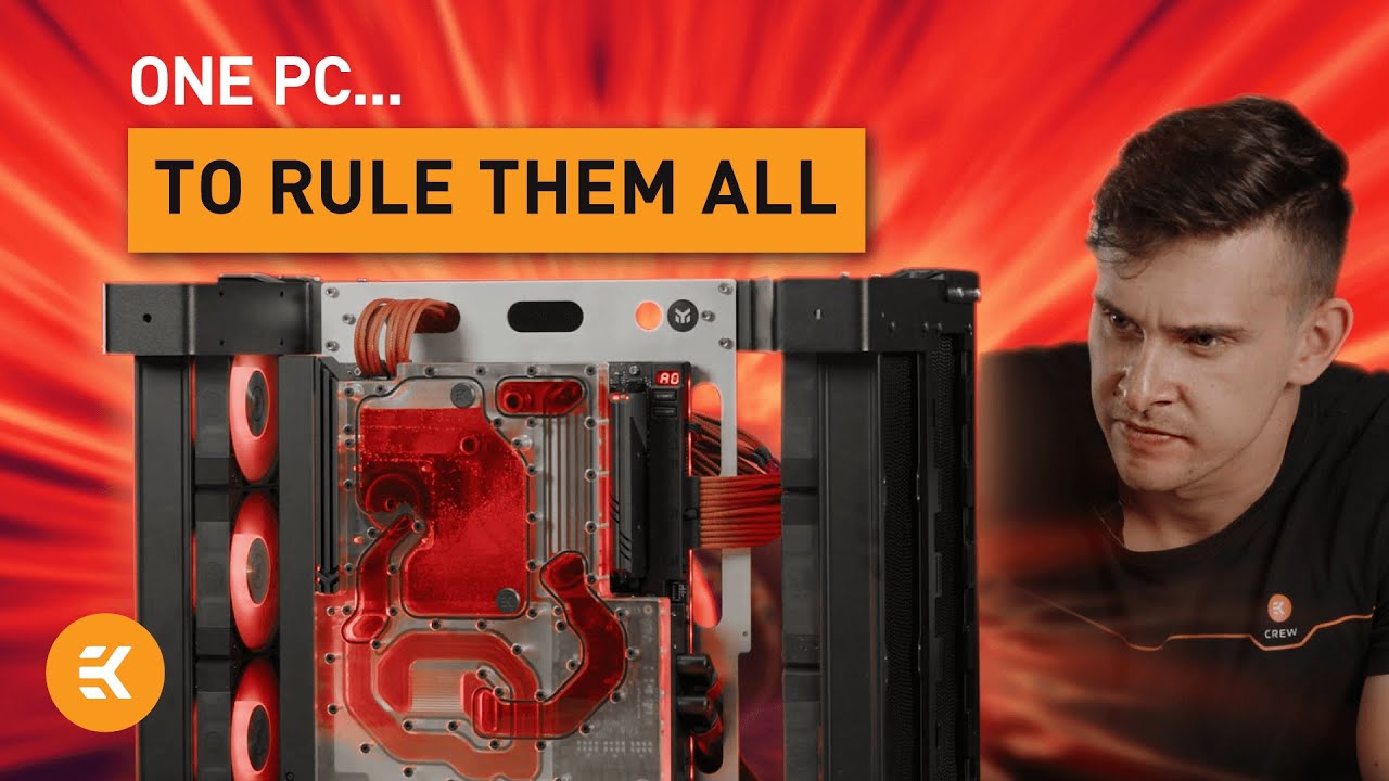 The WHOLE Thing is One Water Block! | How We Built This Insane Water-Cooled PC | Part 2