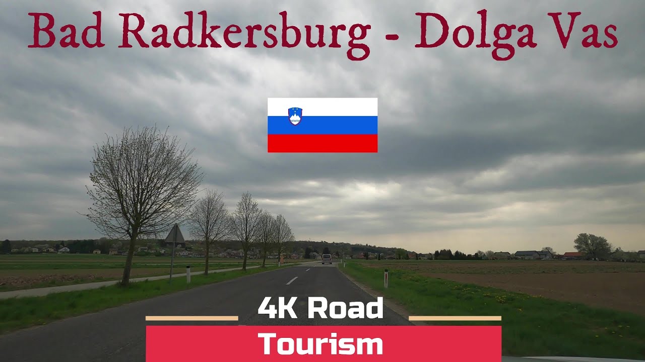 Driving in Austria and Slovenia from Bad Radkersburg to Dolga Vas