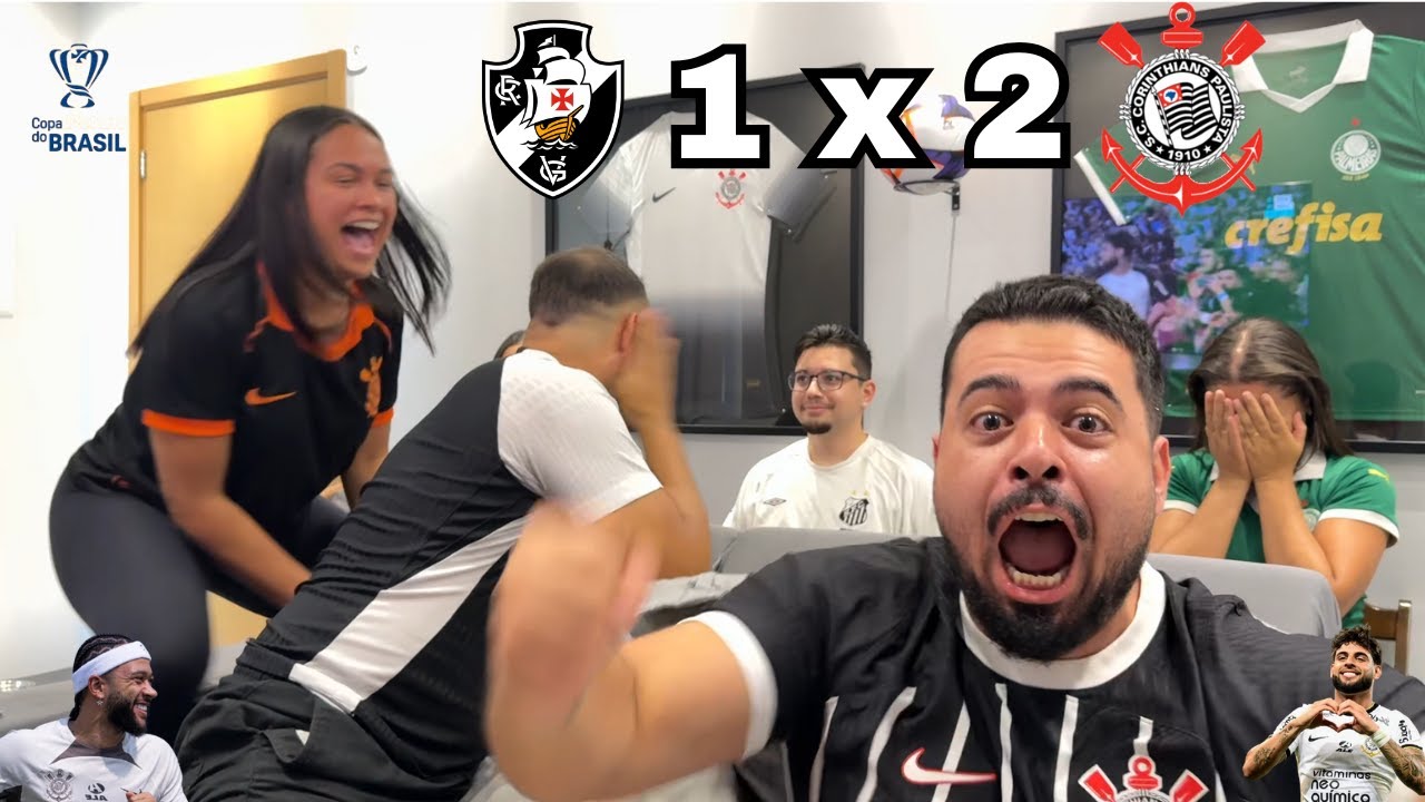 REACT REA&Ccedil;&Otilde;ES  VASCO x CORINTHIANS  | Casal Rivalidade