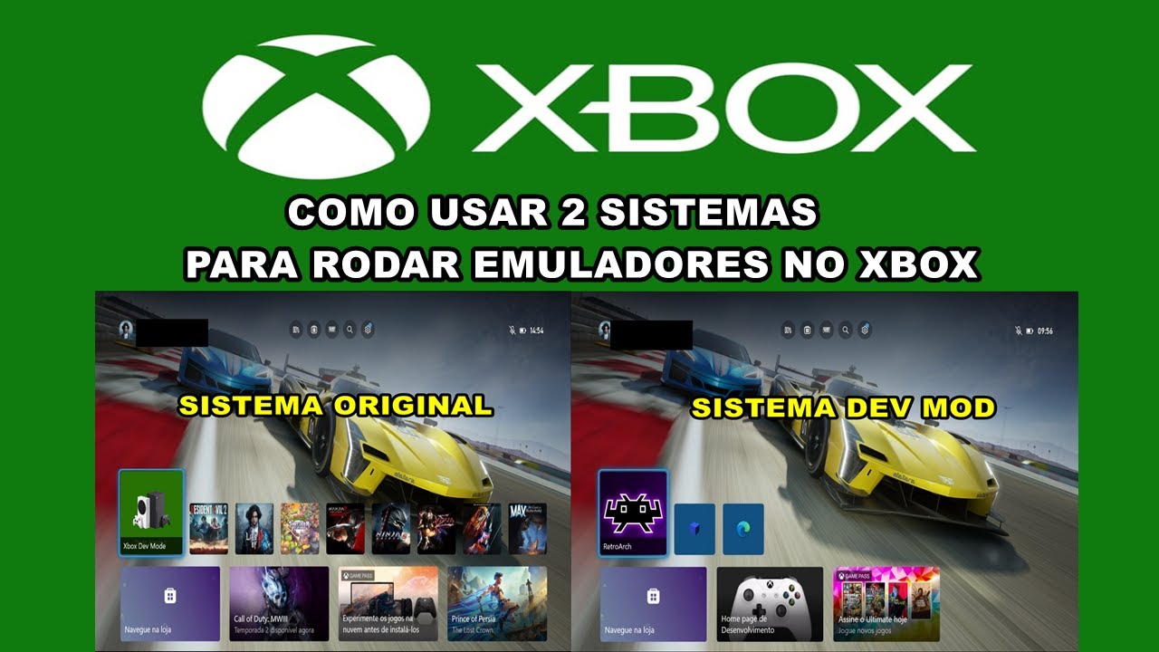 DEV KIT MOD XBOX - TUTORIAL PARA RODAR EMULADORES E DEIXAR 2 SISTEMAS ( ORIGINAL E DEV MOD )