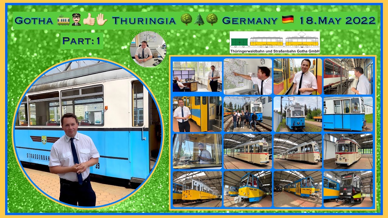 With Henry and the ET tram through Gotha and the surrounding area /Part:1/ Mit Henry und der ET-Tram