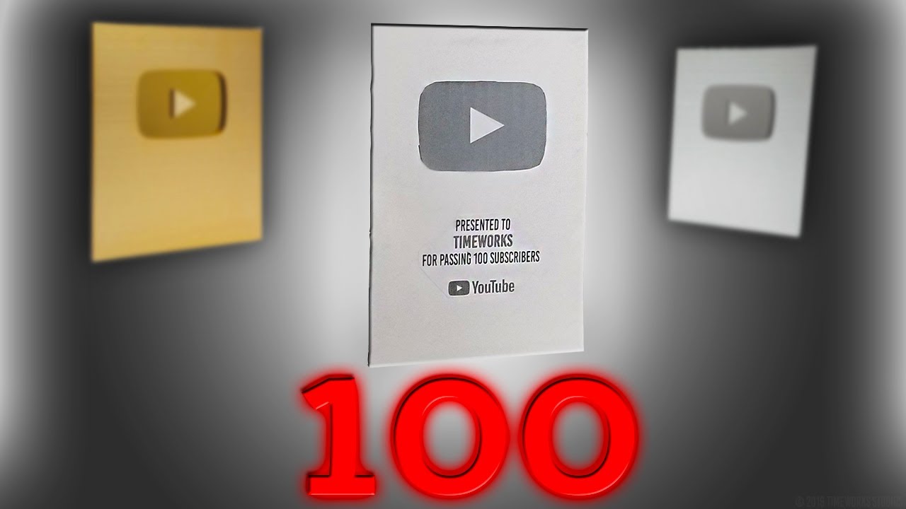 The NEW 100 Subscriber Play Button!