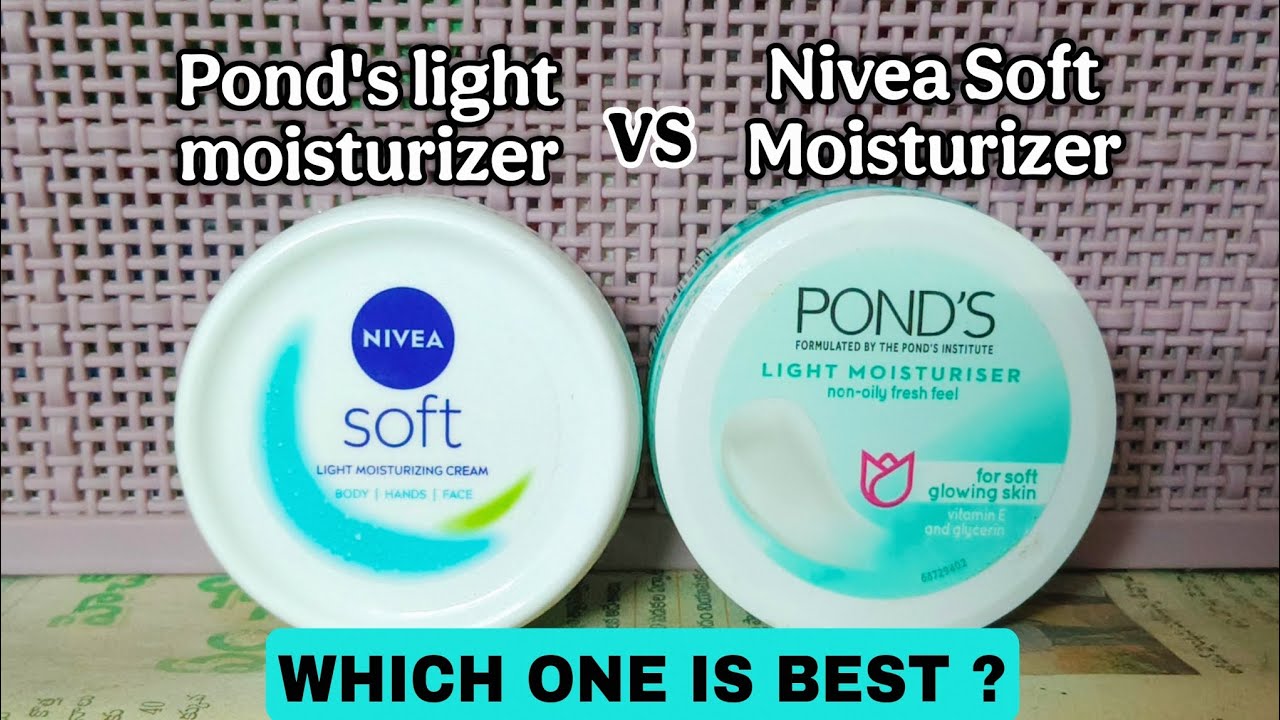 Pond's Light Moisturizer VS Nivea Soft Light Moisturizer Review | Best Moisturizer Review ! 🧴