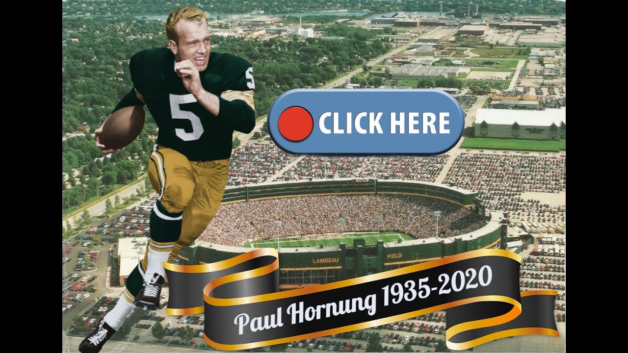 Paul Hornung former halfback for the Green Bay Packers and Hall of Famer died at the age of 84