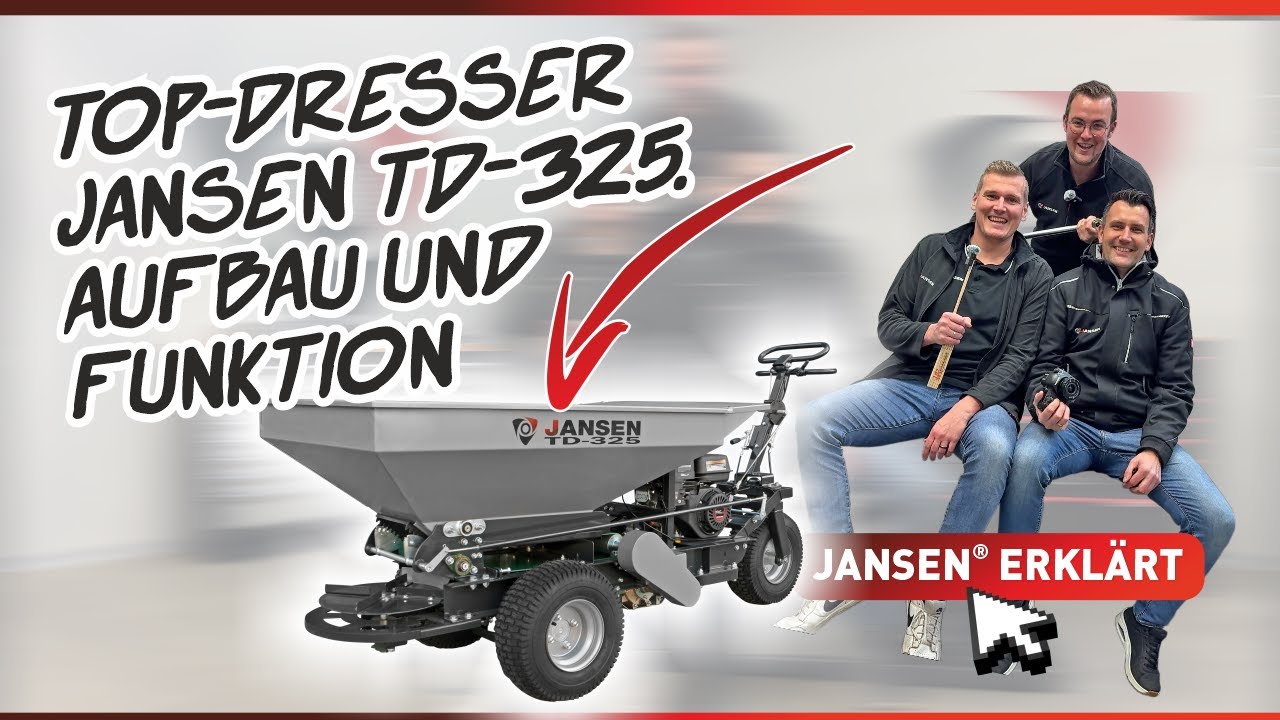 JANSEN TD-325 Sandstreuer: Aufbau & Funktionen erklärt 🏗️⚙️