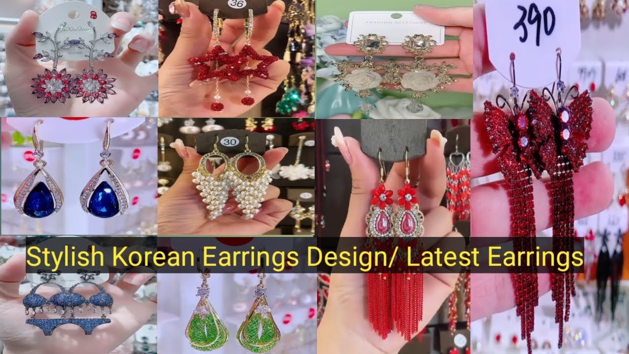 Stylish Korean Earrings Design/ Latest Earrings/