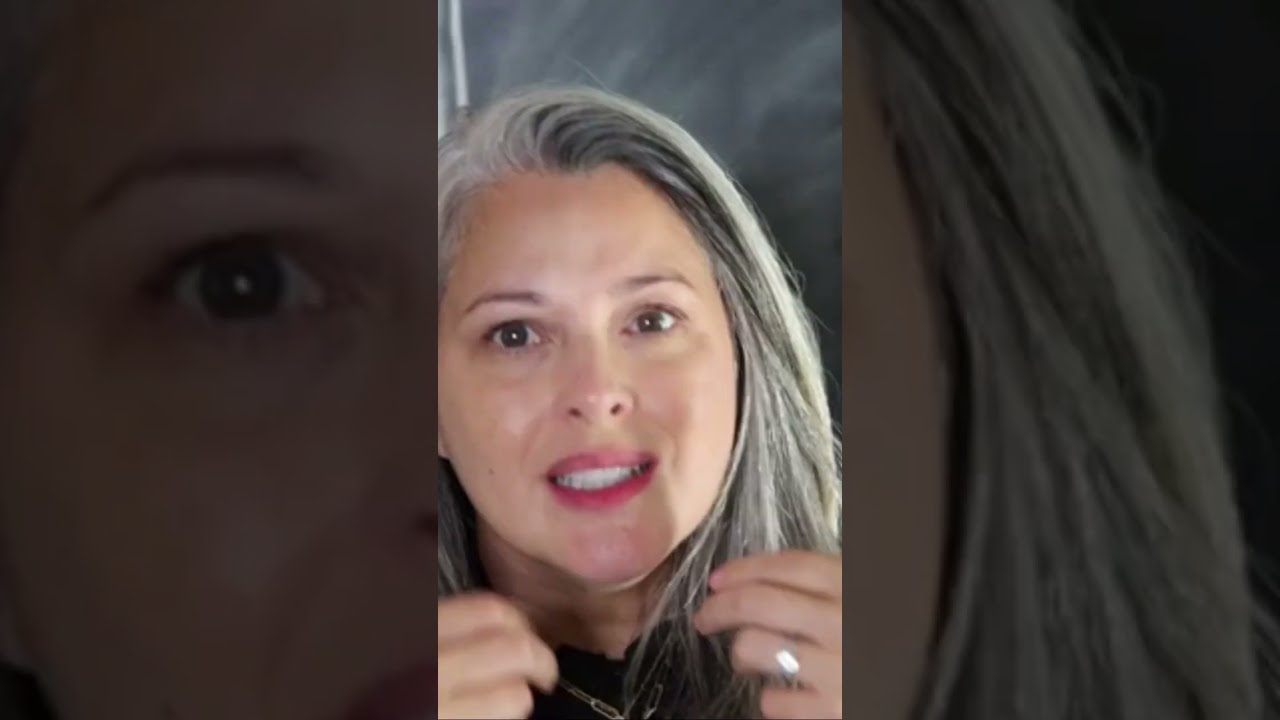 Hair volumizing tip for gray hair 👩🏼&zwj;🦳 #beautyover50 #grayhair #hairtips